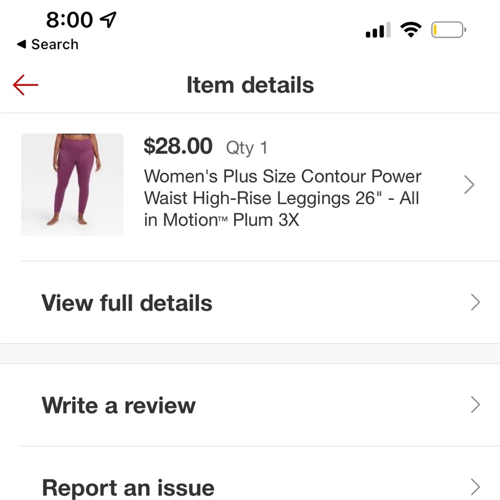 Plum colored leggings